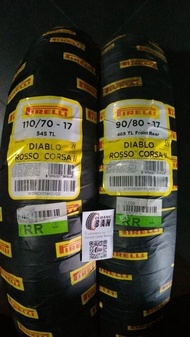 Paket Ban Luar Pirelli Diablo Rosso Corsa 2 Uk 90 80 17 dan 110 70