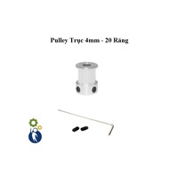 Pulley, Pulley, Pulley Shaft 4mm - 20 Teeth, used with 2GT-6mm belt