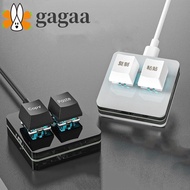 GAGAA Copy Paste Keypad, Acrylic Mini Custom Mini 2 Key Keypad, Keypad Accessories Illumination Keyp