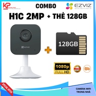 [COMBO] Ezviz H1C 2MP + 128GB camera - 2-way conversation, wide angle, mini wifi indoor camera.
