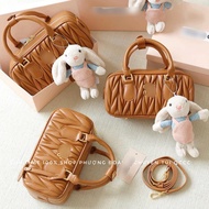 Clear M bag with coniferous leather, size 23cm, FULL BOX VIP GOODS (503)