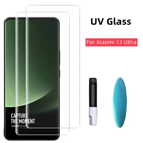 3D Curved Full Glue UV Tempered Glass For Xiaomi 13 Ultra Screen Protector For Xiaomi 13 Lite 14 15 