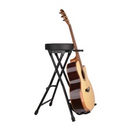 [Can hold guitar]Classical Folk Acoustic Guitar Playing Stool Bar Playing Instrument Piano Stool Cha
