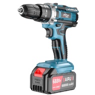 688VF Cordless impact Drill Hammer Electric Screwdriver Two lithium batteries 25 accessories 电钻