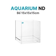 Cubic15 tank with raised bottom, size 15x15x15cm, 2cm raised bottom