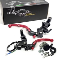 BRAKE MASTER TWM RADIAL RCB S1 ACCESSORIES 1SET LEFT RIGHT FULL CNC + 1 UNIVERSAL MIKA TUBE MATIC DU