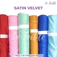 Bahan Kain Satin Velvet Premium Per Roll