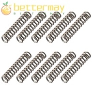 BETTER-MAYSHOW 10Pcs Spring Steel Coil, 6mm OD Stainless Steel Telescopic Spring, Useful 1mm Wire Si