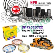 NPR Piston Ring Set SDT10207ZZ for Toyota Hilux Vigo KUN25 VNT (Have VNT) 2.4 2GD (92.0mm)