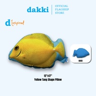 Dakki 12"x17" Yello Tang Shape Pillow