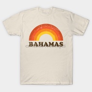 Men Short sleeve tshirt Retro Vintage Bahamas Vacation Souvenir   The Bahamas   T Shirt Women t-shir