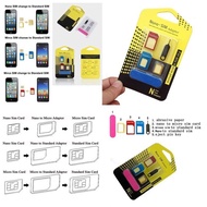 5 in 1 Nano Sim Card Adapters Micro Sim Card Standard SIM Card Adapter