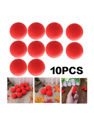 10入組新奇魔術道具4.5cm單個紅色海綿球