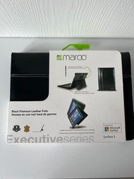 🈹️Maroo Surface 3 Black Premium Leather Folio