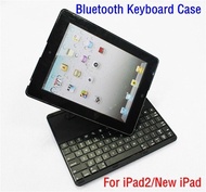 Multi-functional 360 degree rotating Wireless Bluetooth Keyboard Case/Cover for iPad2/New iPad