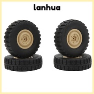 LANHUA 4Pcs/Set RC Car Wheels, Rubber High Performance RC Tires, Durable 70mm Diameter RC Wheels Tir