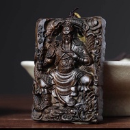 Mặt Dây Chuyền Gỗ Nghệ Thuật Thủ Công Hình Thần Tài Chiến Binh Quan Công Quan 2 Đồ Trang Trí Nhà Pho