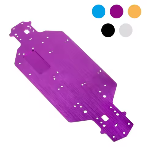 Aluminum Metal Chassis 3MM Thickness For HSP 03001 03602 1/10 Upgrade Parts Flying Fish HSP 94103/94