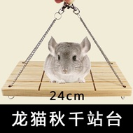 Totoro Springboard Totoro Swing Squirrel Springboard Jumping Platform Swing Pedal Toy Hamster Guinea Pig Wooden Platform