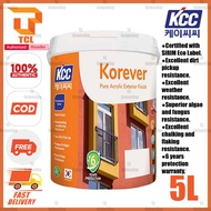 5L KCC KOREA BRAND KOREVER EXTERIOR WALL PAINT CAT DINDING LUAR