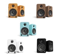 Kanto - [5色可選] YU4 有源 140W 主動式 Wireless 藍牙書架喇叭 黑色｜RCA、 3.5mm AUX、Sub OUT、D類放大器
