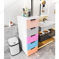 Crevice Storage Cabinet Multi-Layer Kitchen Cabinet Bathroom Drawer Cabinet Narrow Plastic Drawer