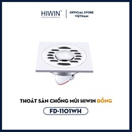 Phễu thoát sàn dùng cho máy giặt đồng mạ crom thoát nước nhanh Hiwin FD-1101W