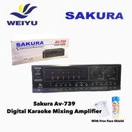Original Sakura Av-739 Digital Karaoke Mixing Amplifier TqeN