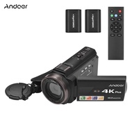 Andoer 4K/60FPS 48MP WiFi Digital Video Camera Camcorder Recorder with 16X Zoom 3 Inch Touchscreen Batteries Remote Control