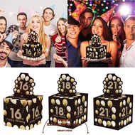 CYMX Cash Pull Gift Boxs, Paper 16th 18th 21st Birthday Money Box, Fuuny Birthday  Creative Happy Bi