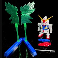 Qiyue SD 00 Qan[T] Gundam Model Kit BB Warrior Q Version White Blue Red Mecha With Giant Green Trans