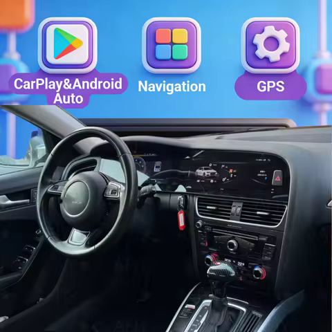 Wireless CarPlay Android Auto For Audi A4 A5 S4 S5 B8 GPS Navigation Auto Stereo Head Unit Multimedi
