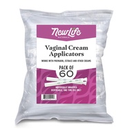 NewLife Naturals Disposable Plastic Vaginal Cream Applicators Hygienic Threaded Injector Applicator 