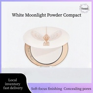 CT White Moonlight Powder Compact - Soft Blurry Matte Finish for Makeup Setting, Oil Control, Long-l