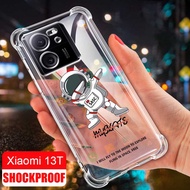 Xiaomi POCO C65 C40 X5 Pro Clear Air-cushion Protection Drop Proof Astronaut NASA Silicone Case Slim Crystal TPU Cover