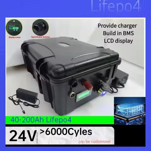 +AA Lifepo4 24V 100Ah 40Ah 50Ah 60Ah 80Ah 120Ah 150Ah 180Ah 200Ah Lithium Iron Phosphate Battery for