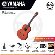 [LIMITED STOCKS/PREORDER] Yamaha CS40 Natural Gloss Finish 3/4 Sized Classical Guitar Absolute Piano The Music Works Store GA1 [BULKY]