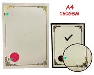 A4 Certificate Paper 160gsm - 100pcs/Pack ( Random Design )