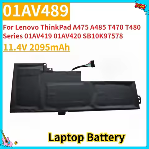 New Replacement Laptop Battery 01AV489 for Lenovo ThinkPad A475 A485 T470 T480 Series 01AV420 01AV42