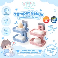 2-Tier Soap HOLDER, Bar Soap Rack, 2-Tier TOILET Soap Rack