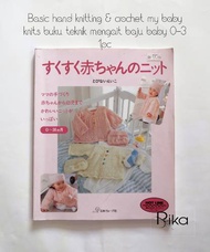 My baby knits buku mengait baju baby0-12 1pc