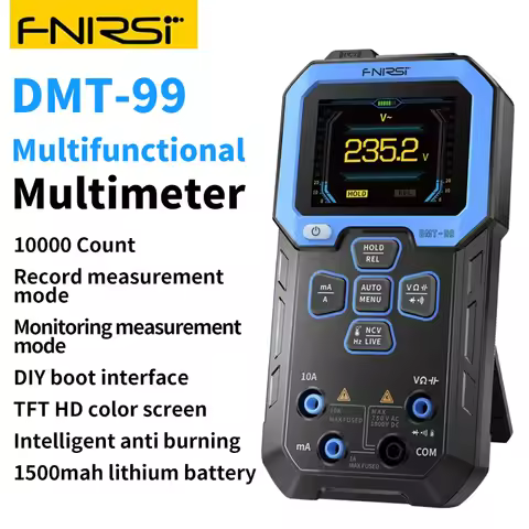FNIRSI DMT-99 Digital Multimeter 9999 Counts Smart Professional Tester for 1000V Auto - range AC/DC 