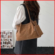 GC2 2026 Retro Suede Ladylike Shoulder Bag Fashionable Large Capacity Commuter Tote Bag CG2
