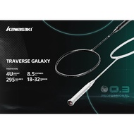 KAWASAKI Badminton Racket TRAVERSE GALAXY (4U) Model With Free Bag + Tendon + Grip