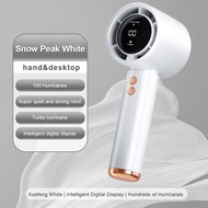 Portable Mini fan Digital Display LCD  15000 mAh 5 Gear KIpas angin Kecil USB Charge cas portable / 