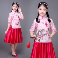 【雅戈尔男装店】 Republican style children's clothing, Hanfu, girl's ancient costume, student set民国风童装汉服女童古装