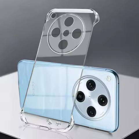 Frameless Ultra-Thin PC Clear Shockproof Hard Case For OPPO Find X8 X8S Plus X7 Ultra X6 X5 Pro Tran