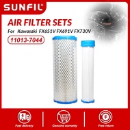 11013-7044  11013-7045 11013-7020 11013-7019 AF25551 AF25552 Air Filter Sets  for Kawasaki  FX651V F