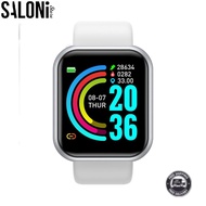 SALONIWaterproof Digital Smart Watch Women Smartwatch Wristbands Digital Clock Monitor HR/BP Rate El