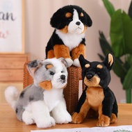 Cross-Border Cute Simulation Shepherd Bourne Mountain Dog Doberman Husky Plush Doll Fake Dog Doll De